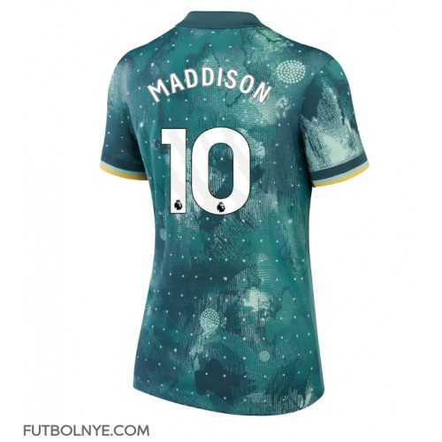 Camiseta Tottenham Hotspur James Maddison #10 Tercera Equipación para mujer 2024-25 manga corta